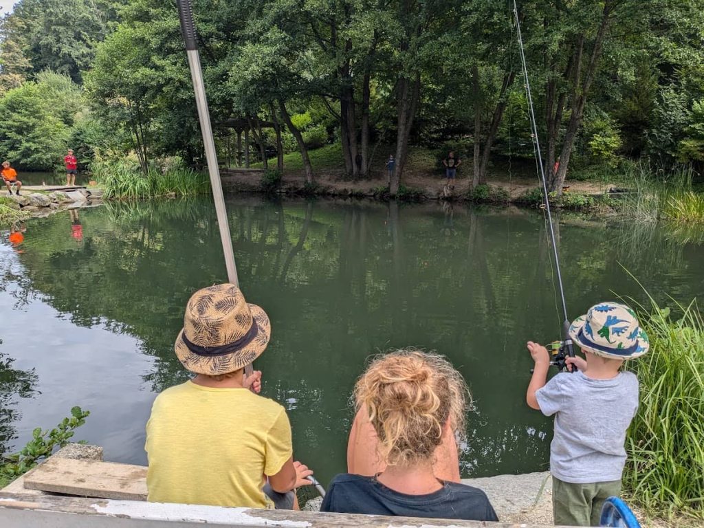 Fischen mit den Enkeln